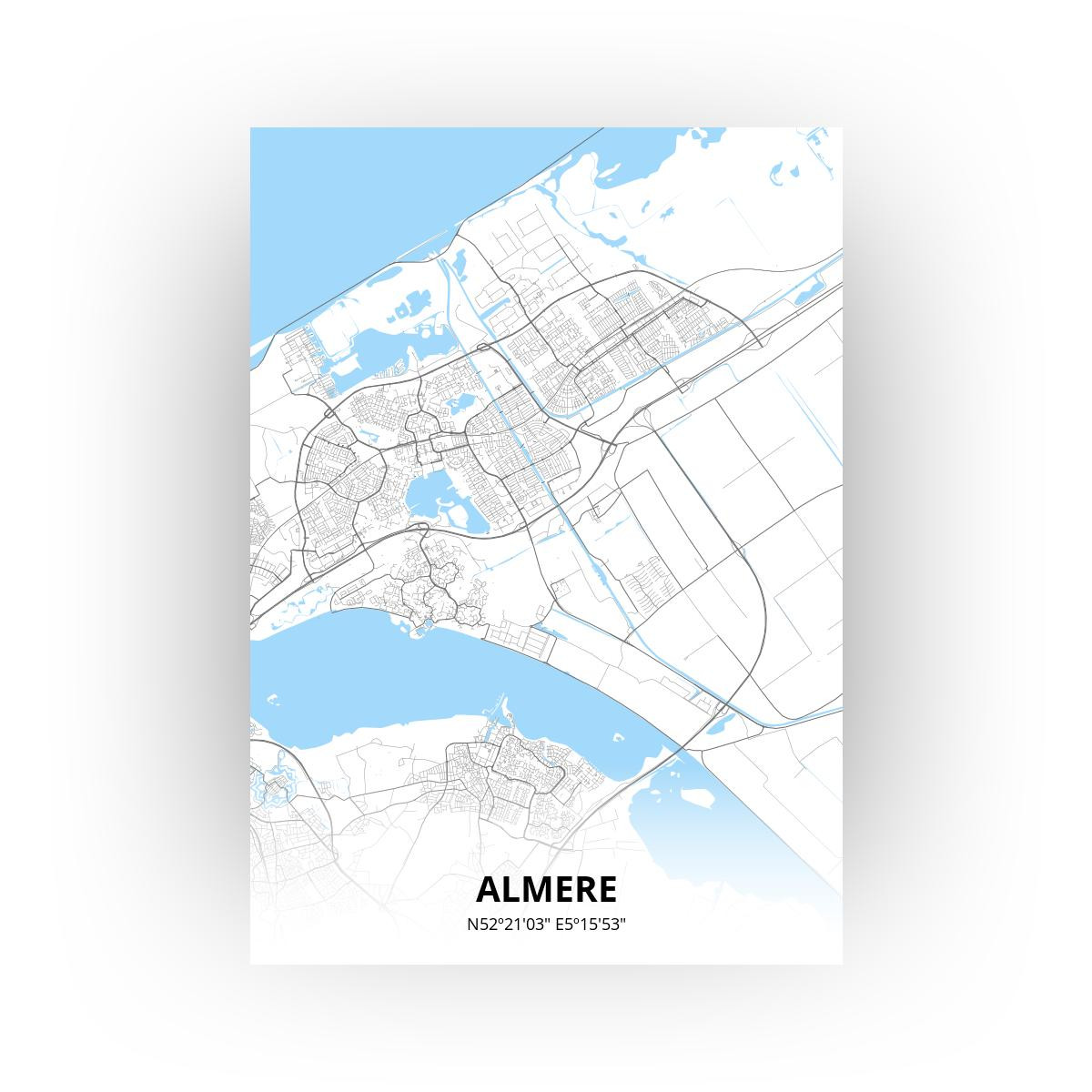 Almere poster - Zelf aan te passen!