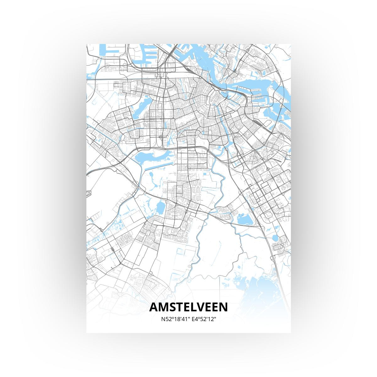 Amstelveen poster - Zelf aan te passen!