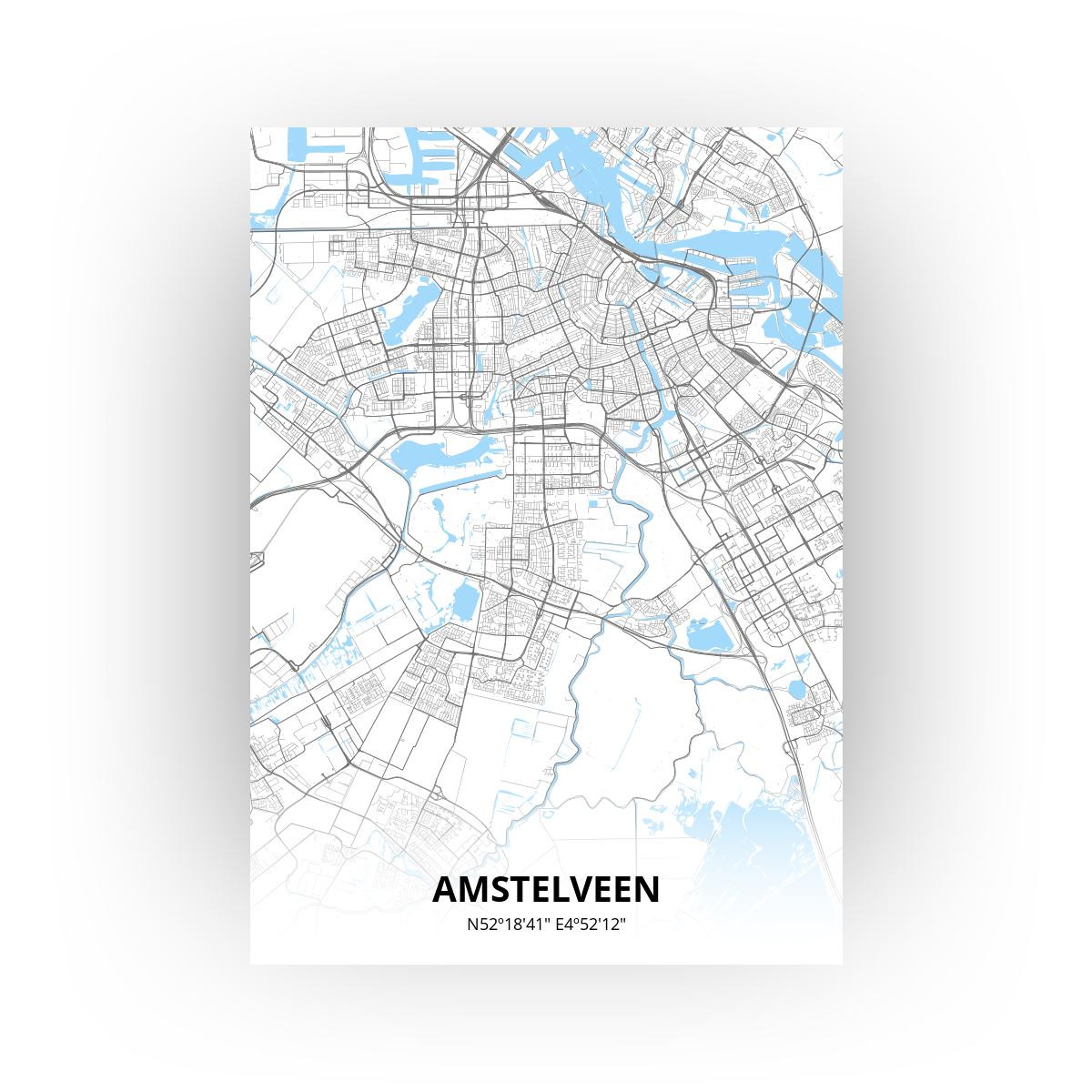 Amstelveen poster - Zelf aan te passen!