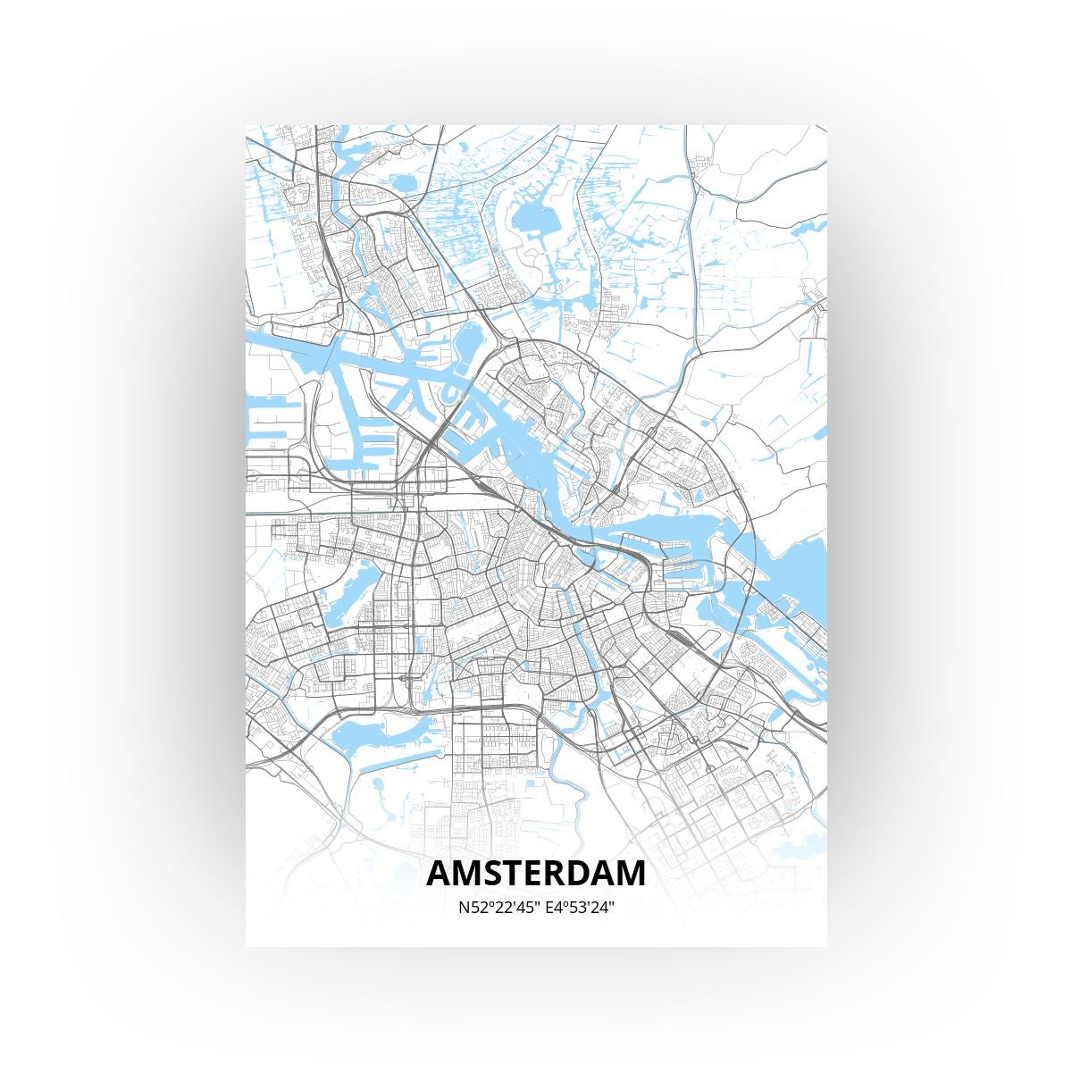 Scherm wetgeving voor mij Poster van Amsterdam ~ Printmijnstad 📍