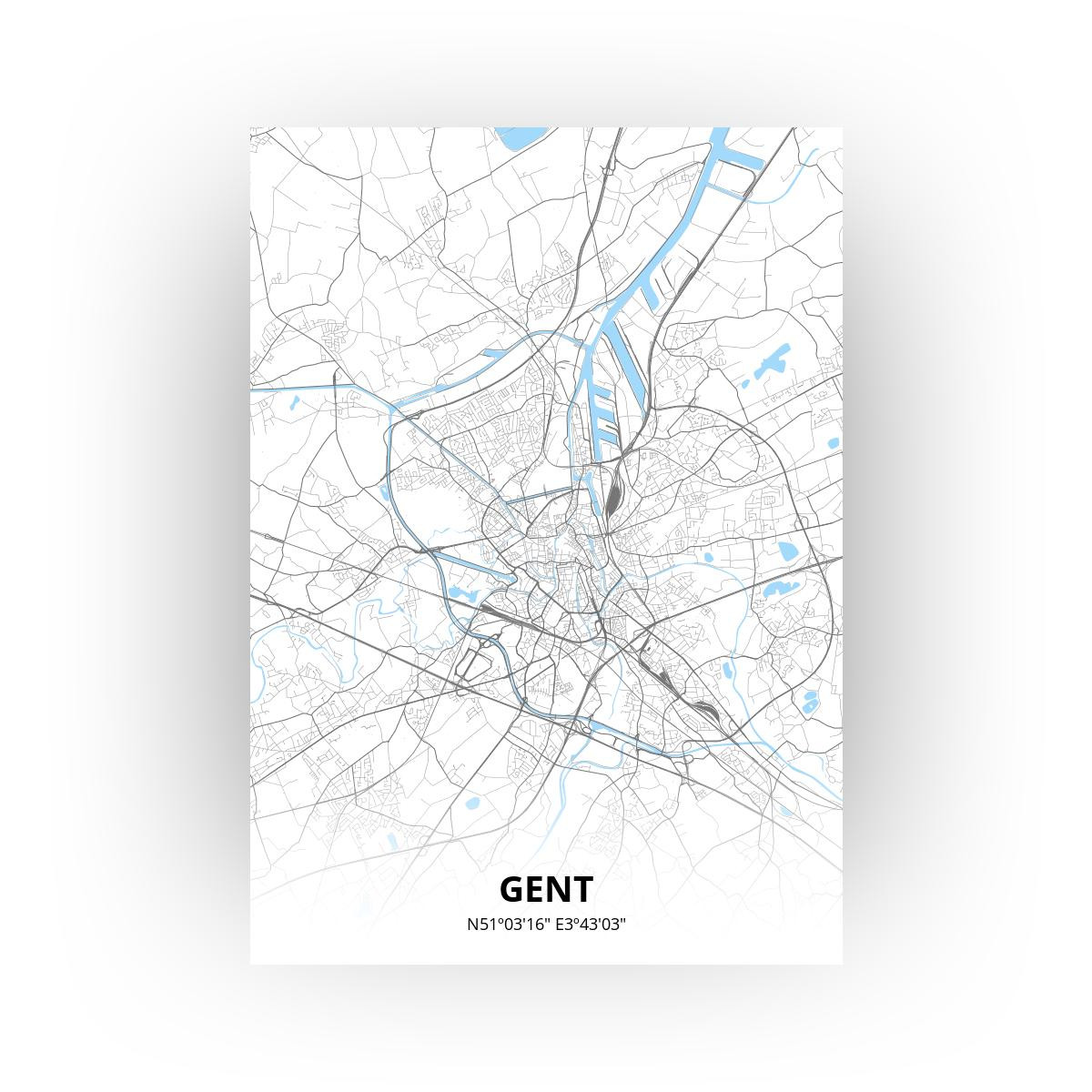 Gent poster - Zelf aan te passen!