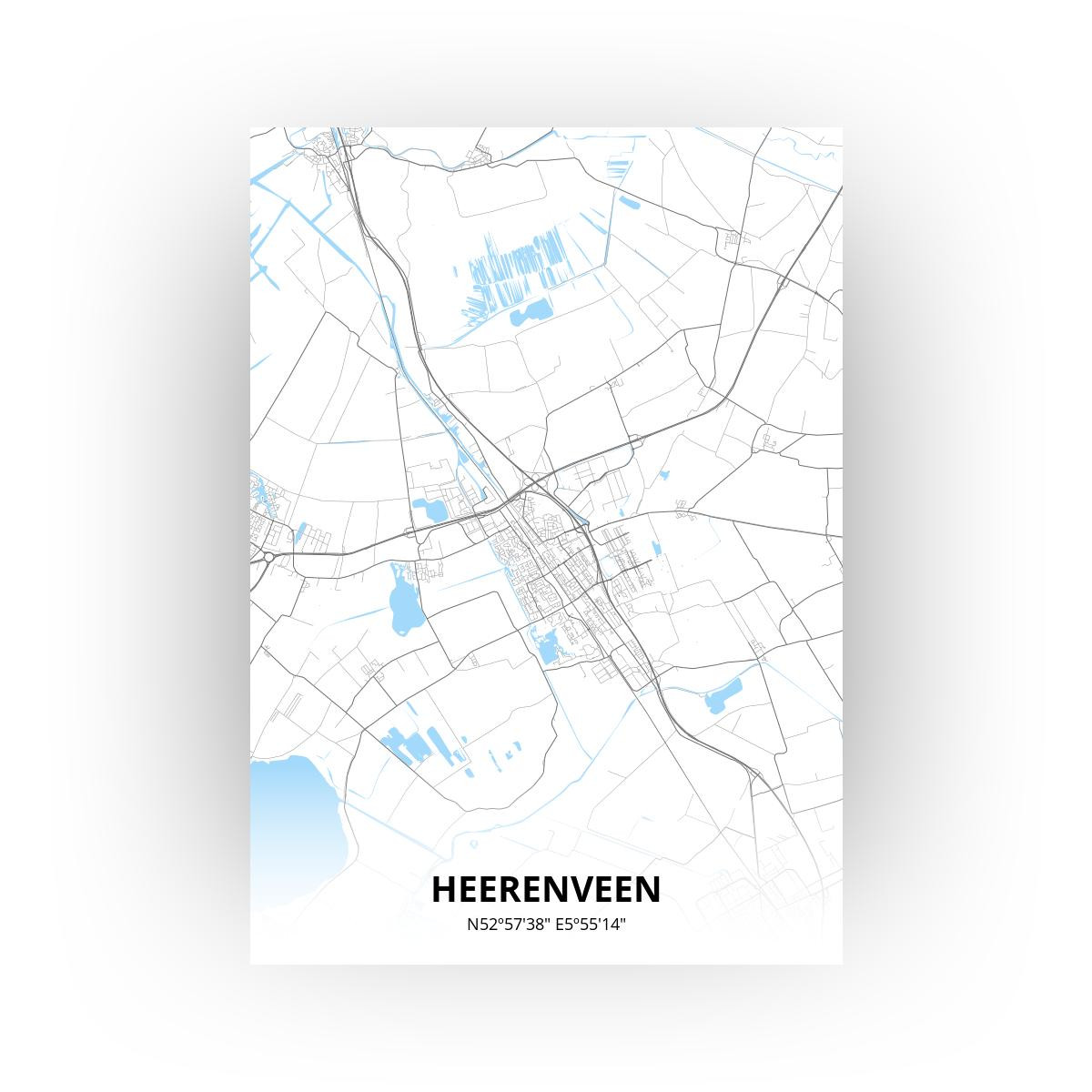 Heerenveen poster - Zelf aan te passen!