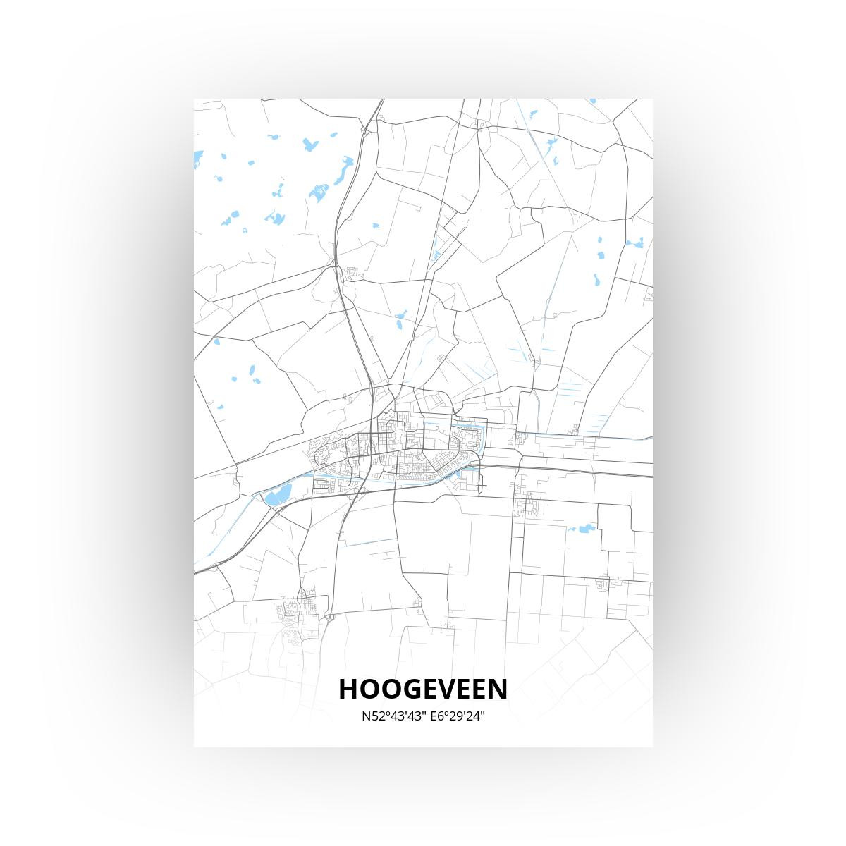 Hoogeveen poster - Zelf aan te passen!