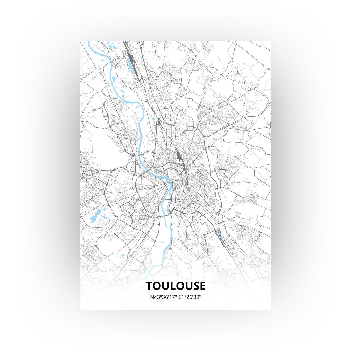 Toulouse poster - Zelf aan te passen!