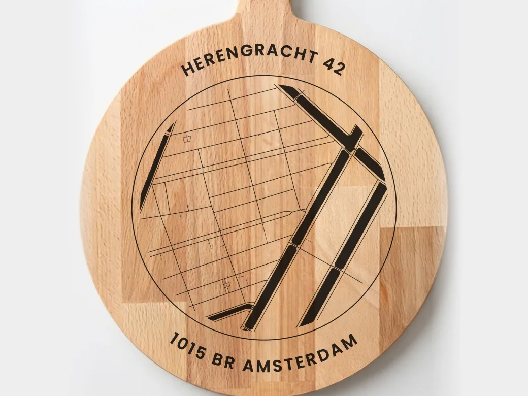 Adres — cirkel met rand