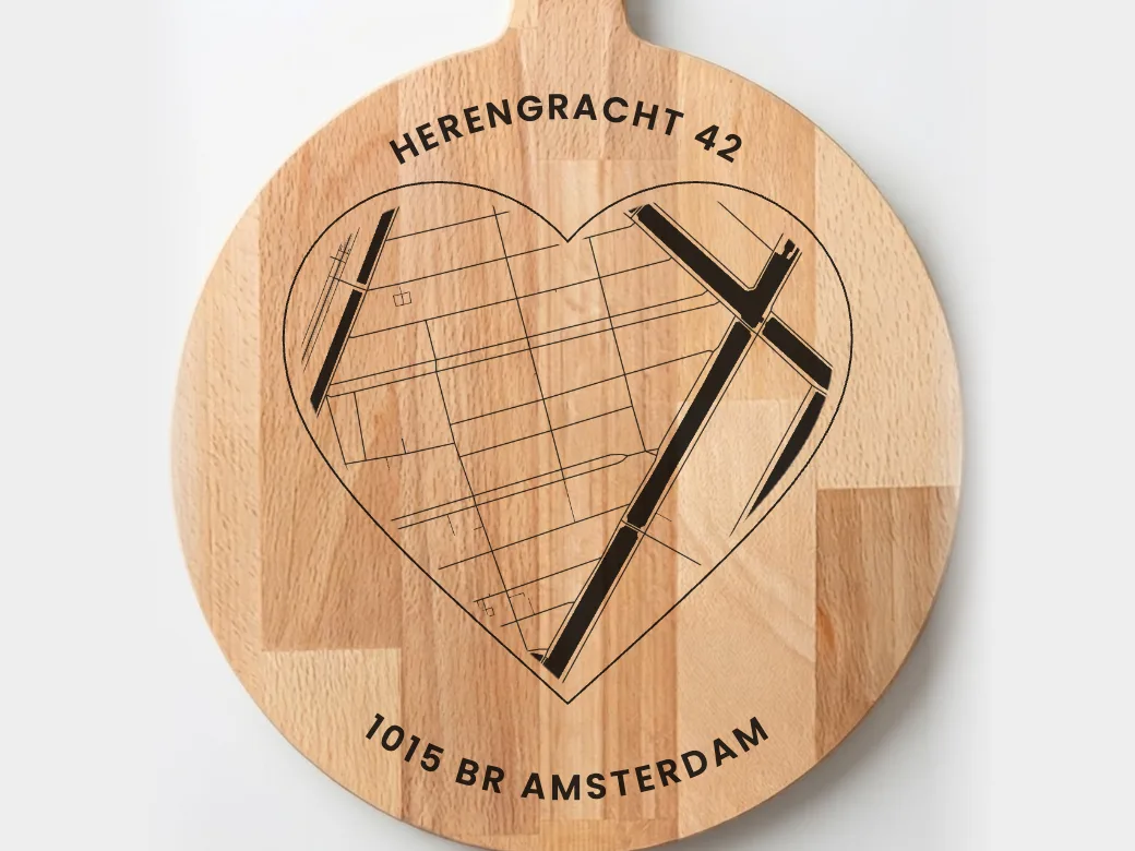 Adres — hart met rand