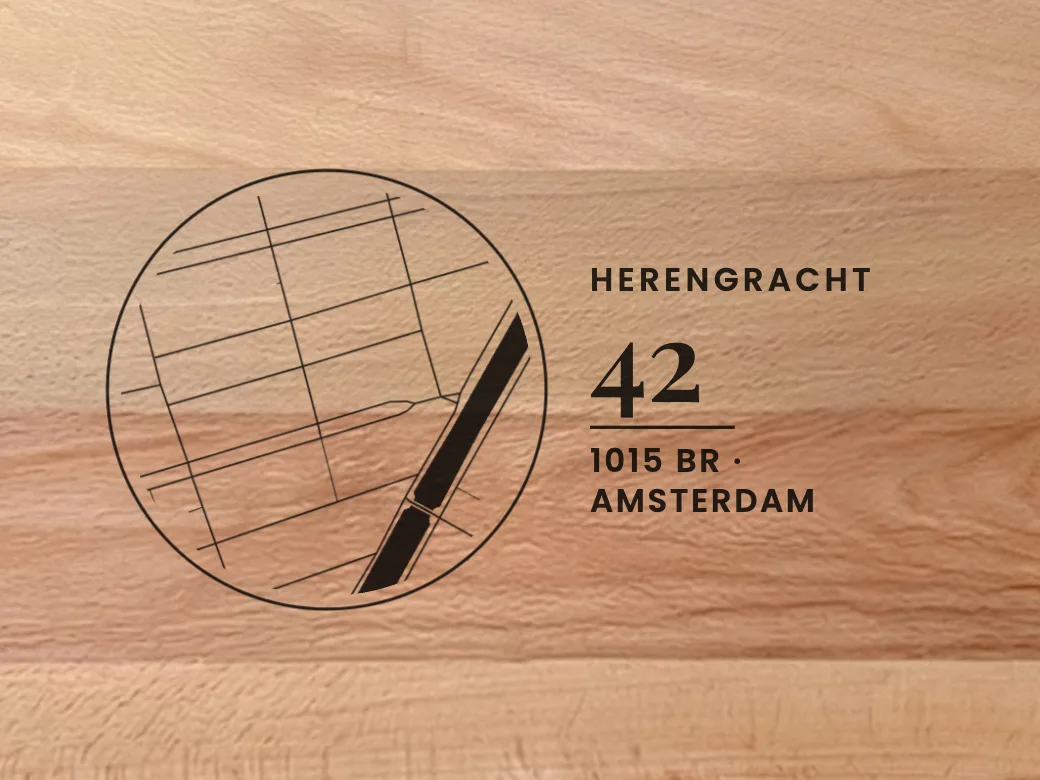 Adres — cirkel met rand