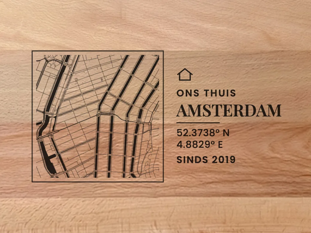 Ons thuis — vierkant met rand