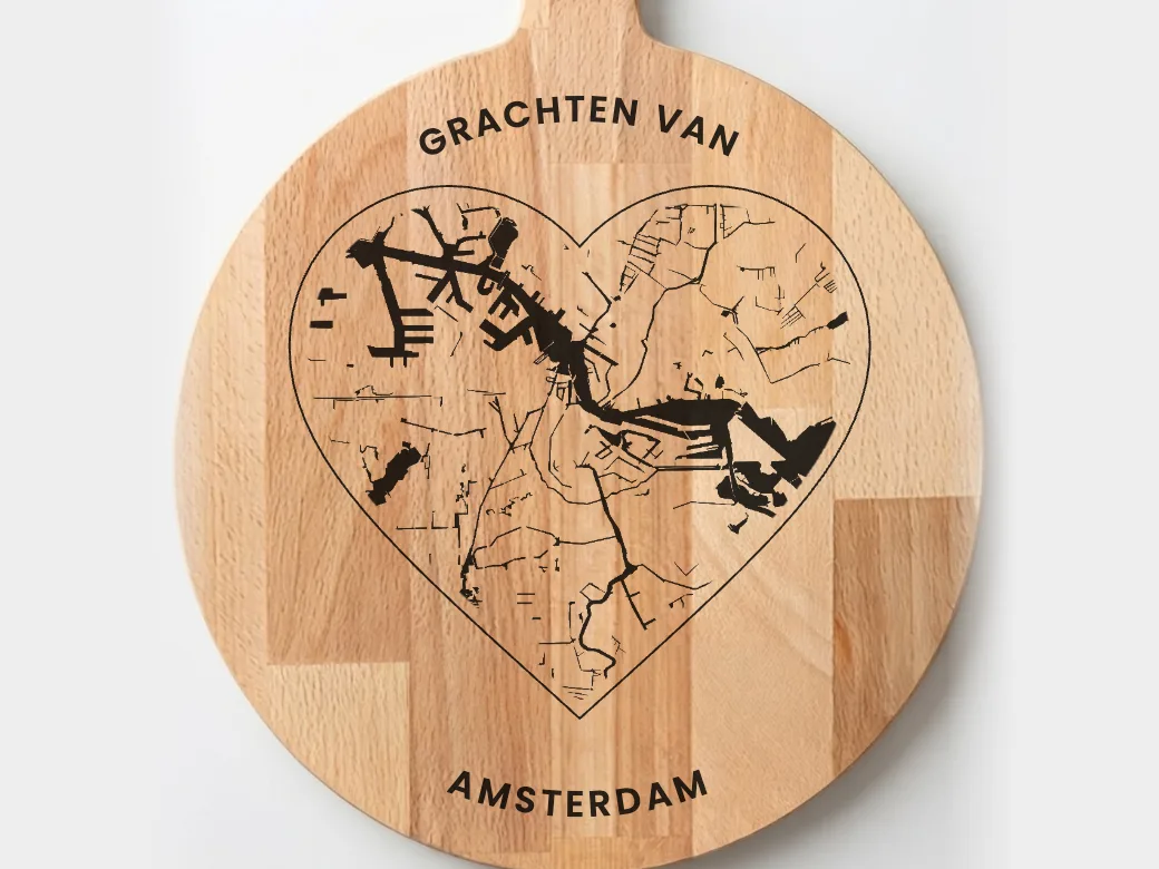 Alleen het water — hart met rand