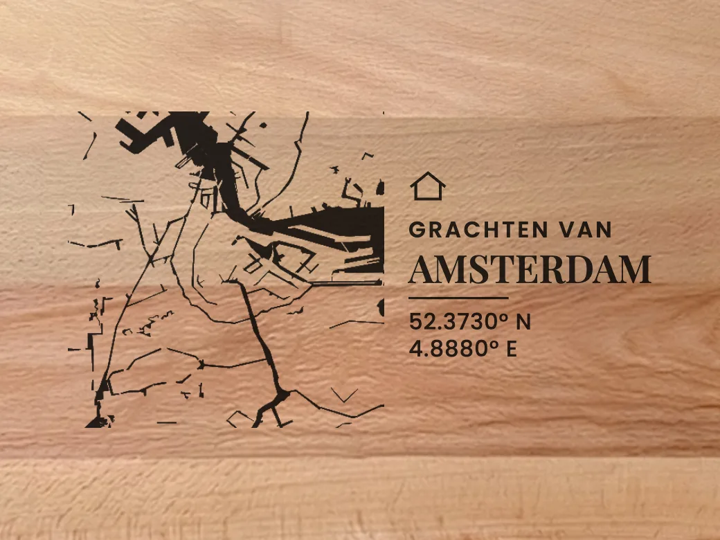 Alleen het water — vierkant