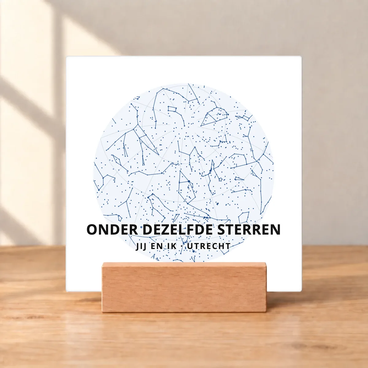 Onder dezelfde sterren op een tegeltje