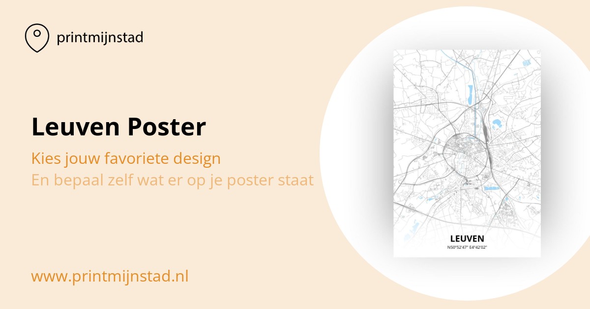 Poster van Leuven Printmijnstad 📍