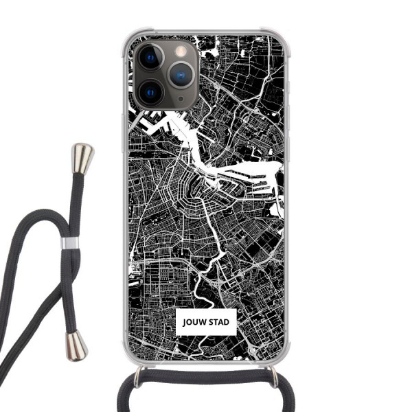 Apple iPhone 11 Pro Crossbody case (back printed, transparent)
