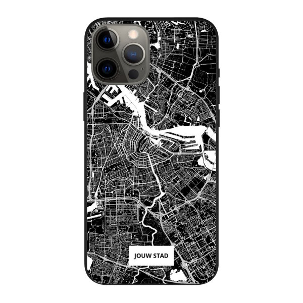 Apple iPhone 12 Pro Max Biodegradable case (back printed, black)