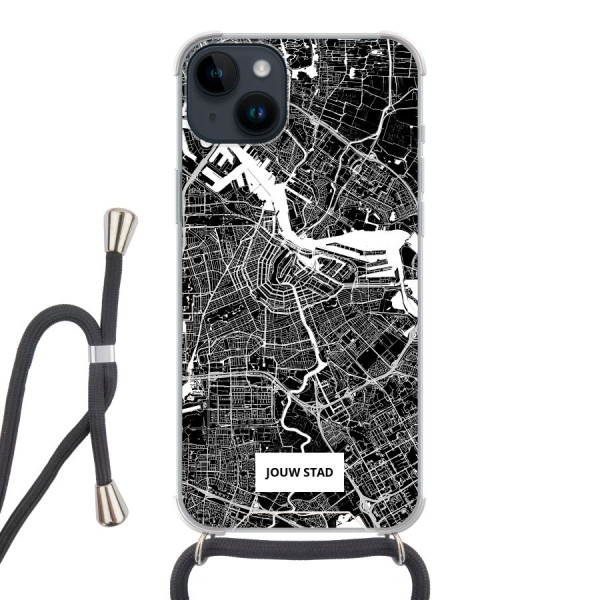 Apple iPhone 14 Plus Crossbody case (back printed, transparent)