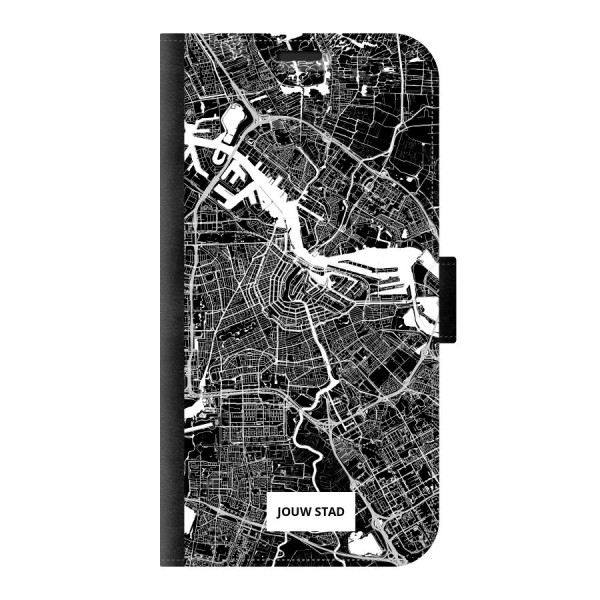Apple iPhone 14 Wallet case (front printed, black)