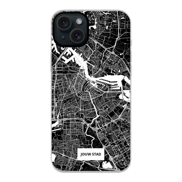 Apple iPhone 15 Plus Hybrid case with MagSafe (back printed, transparent)