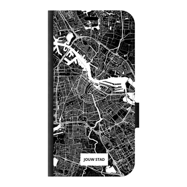 Apple iPhone 15 Wallet case (front printed, black)