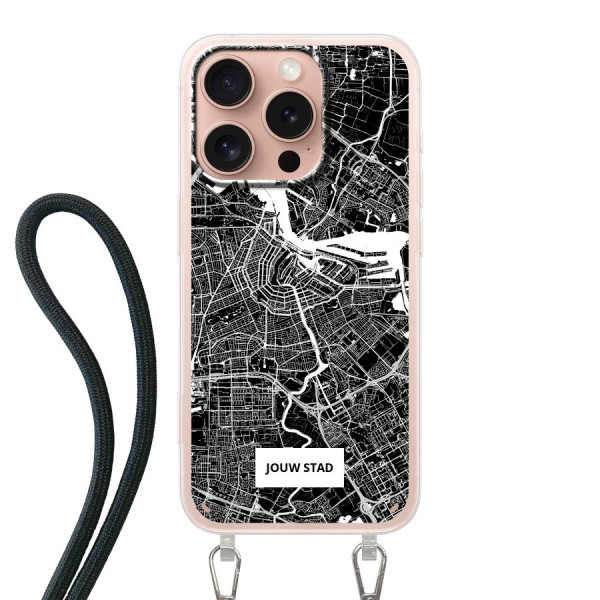 Apple iPhone 16 Pro Crossbody case (back printed, transparent)