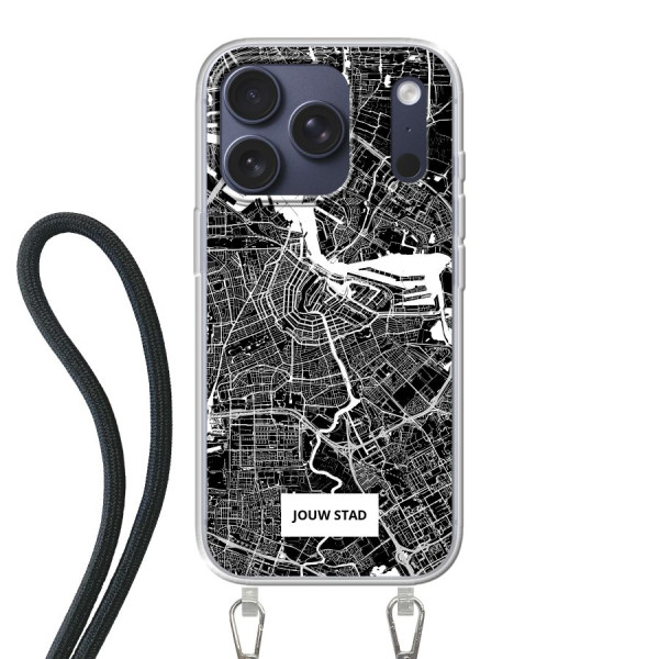 Apple iPhone 17 Pro Crossbody case (back printed, transparent)