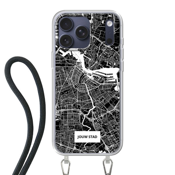 Apple iPhone 17 Pro Max Crossbody case (back printed, transparent)