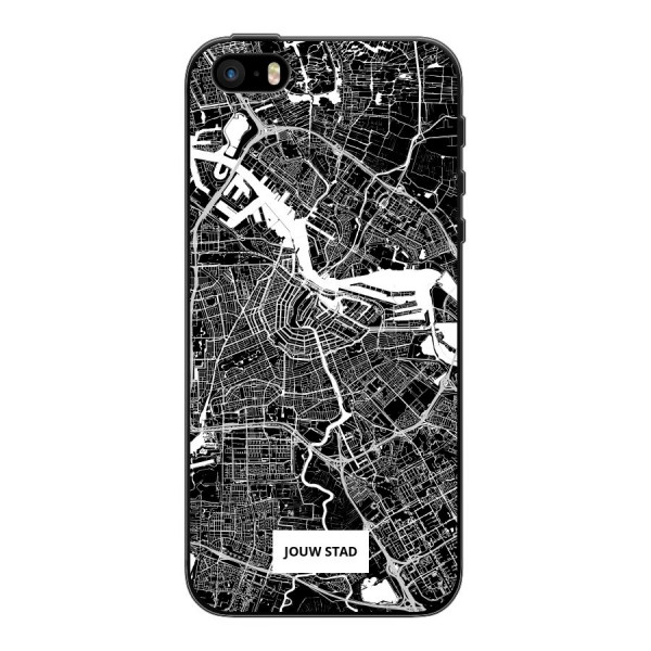 Apple iPhone 5 / 5s / SE (2016) Soft case (back printed, black)