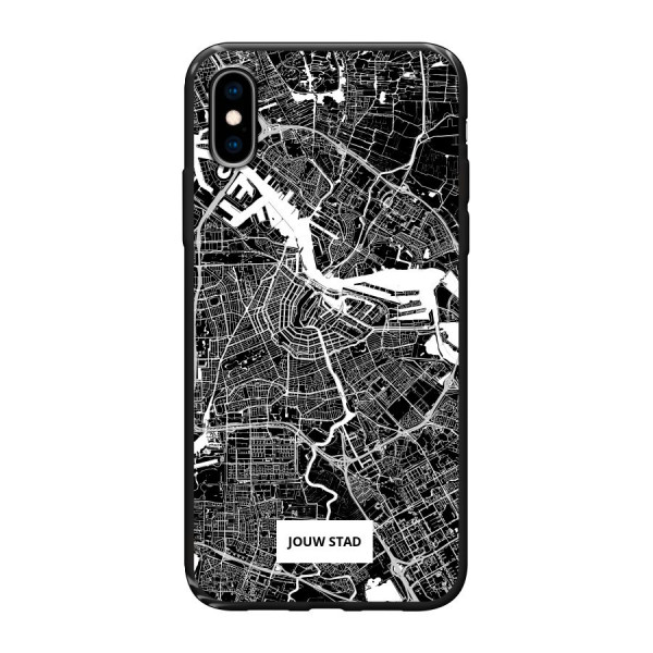 Apple iPhone X / Xs Soft case (back printed, black)
