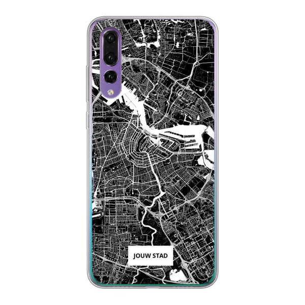 Huawei P30 Soft case (back printed, transparent)