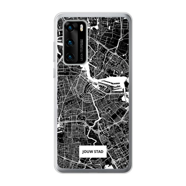 Huawei P40 Soft case (back printed, transparent)