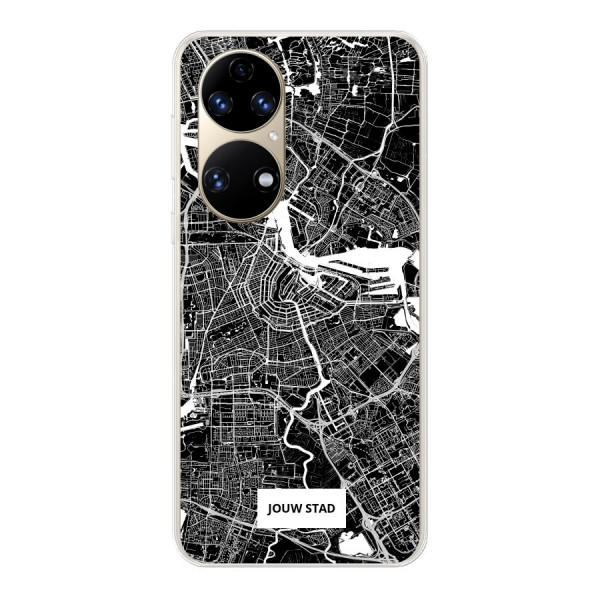 Huawei P50 / Huawei P50E Soft case (back printed, transparent)