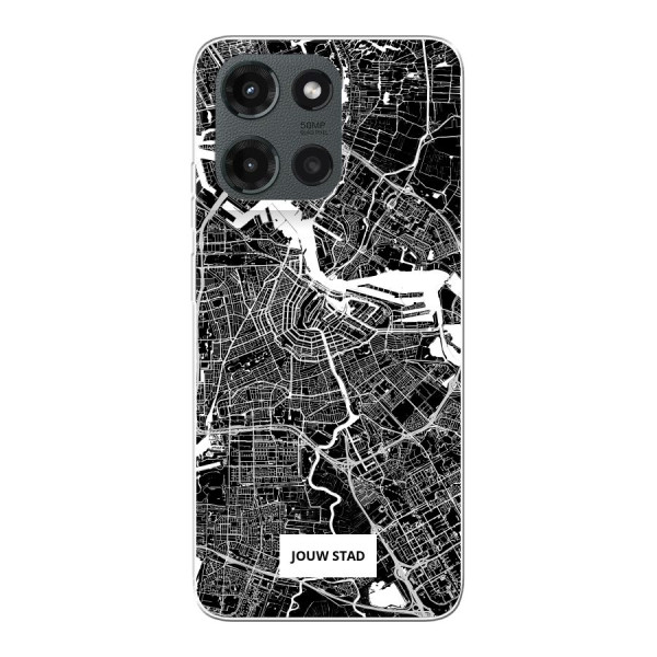 Motorola Moto G (2025) soft case (back printed, transparent)