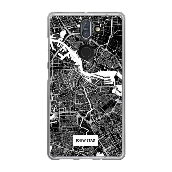 Nokia 8 Sirocco Soft case (back printed, transparent)