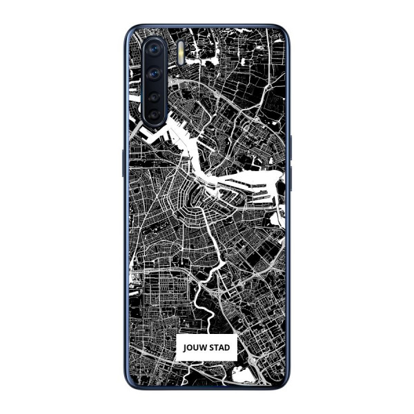 Oppo A91 Soft case (back printed, transparent)