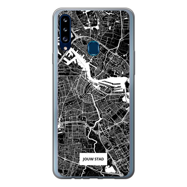 Samsung Galaxy A20s soft case (back printed, transparent)