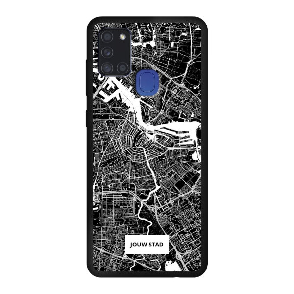 Samsung Galaxy A21s Soft case (back printed, black)
