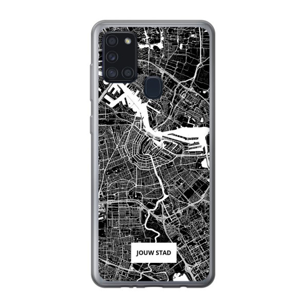 Samsung Galaxy A21s Soft case (back printed, transparent)