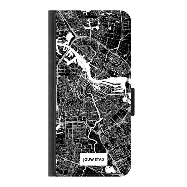 Samsung Galaxy A35 Wallet case (front printed, black)