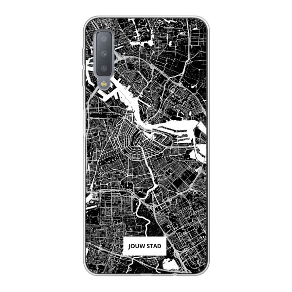 Samsung Galaxy A7 (2018) Soft case (back printed, transparent)