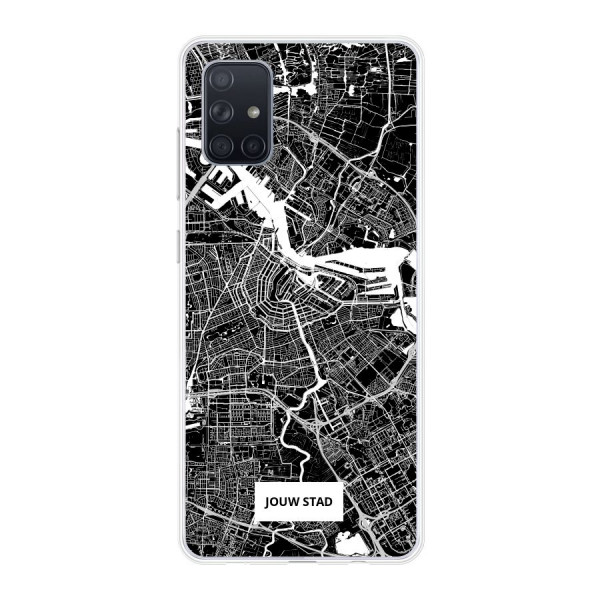 Samsung Galaxy A71 4G Soft case (back printed, transparent)