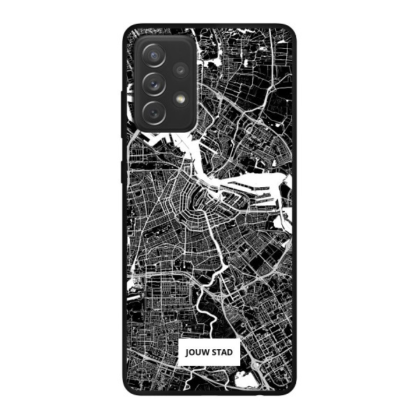 Samsung Galaxy A72 / Galaxy A72 5G Soft case (back printed, black)