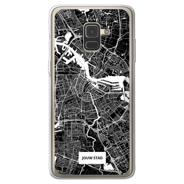 Samsung Galaxy A8 (2018) soft case (back printed, transparent)