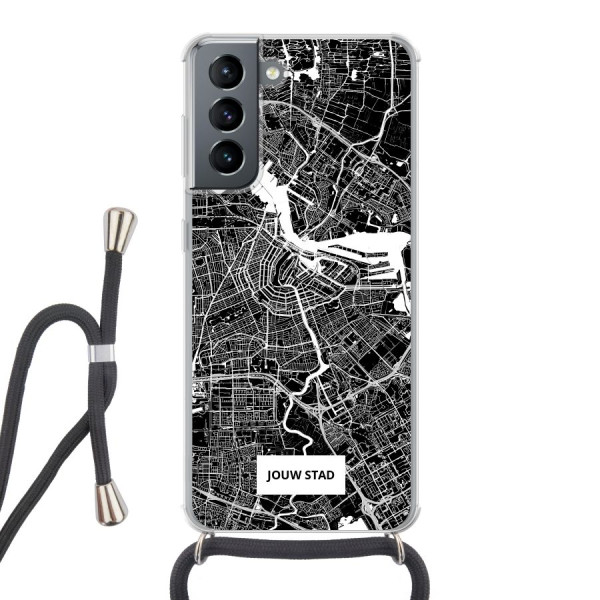 Samsung Galaxy S21 5G Crossbody case (back printed, transparent)