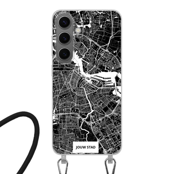 Samsung Galaxy S24 Crossbody case (back printed, transparent)