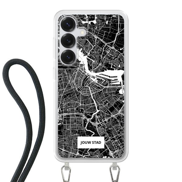 Samsung Galaxy S25 Crossbody case (back printed, transparent)