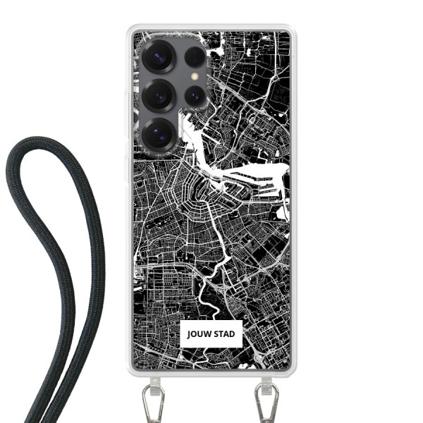 Samsung Galaxy S25 Ultra Crossbody case (back printed, transparent)