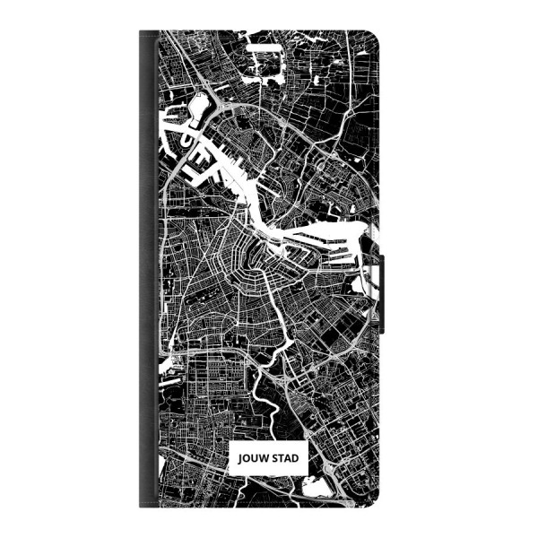 Samsung Galaxy S25 Ultra Wallet case (front printed, black)