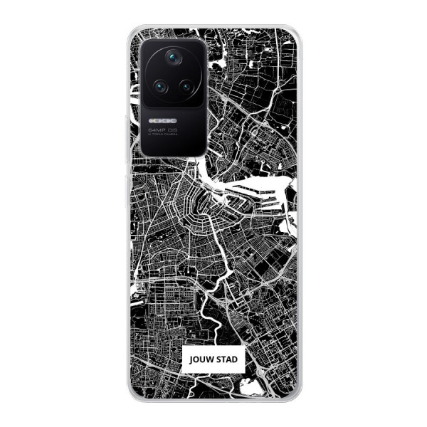 Xiaomi Poco F4 Soft case (back printed, transparent)