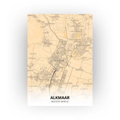 Alkmaar print - Antiek stijl