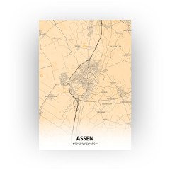 Assen print - Antiek stijl