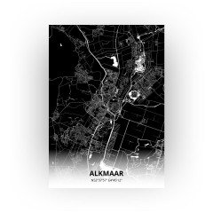 Alkmaar print - Zwart stijl